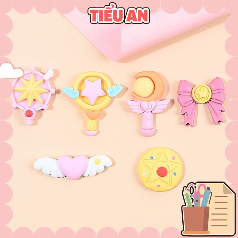 Charm (C548) slime/ Dụng Cụ Charm Trang Trí [Ko Keo & Nút] Thủy Thủ Mặt Trăng
