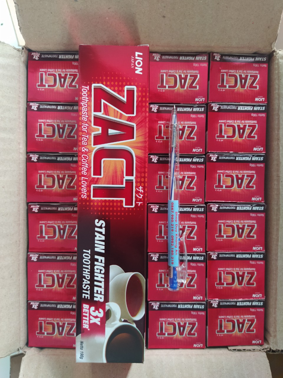 [HCM]Kem đánh răng Zact 190g nhập khẩu Indonesia