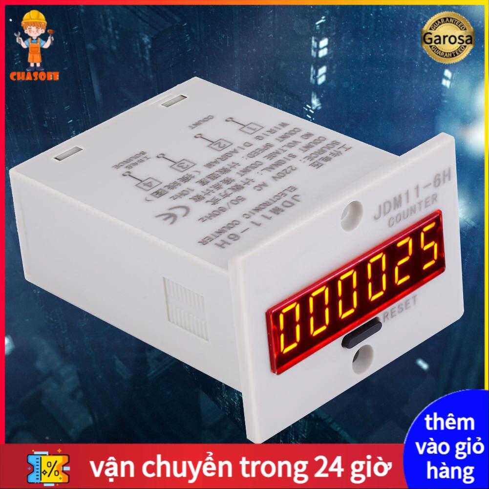 Electronic meter, JDM11-6H No voltage counter 6 digits Electronic digital display LED counter relay AC220V