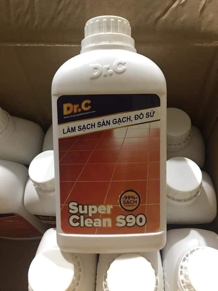 Dung dịch lau sạch sàn gạch, đồ sứ dr.c s90 tiện lợi