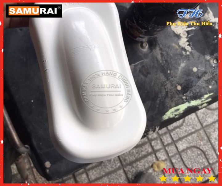 [HCM]Chai Sơn Xịt Sơn Xe Máy Samurai  Màu Trắng Mờ (Flat White) - Mã F2