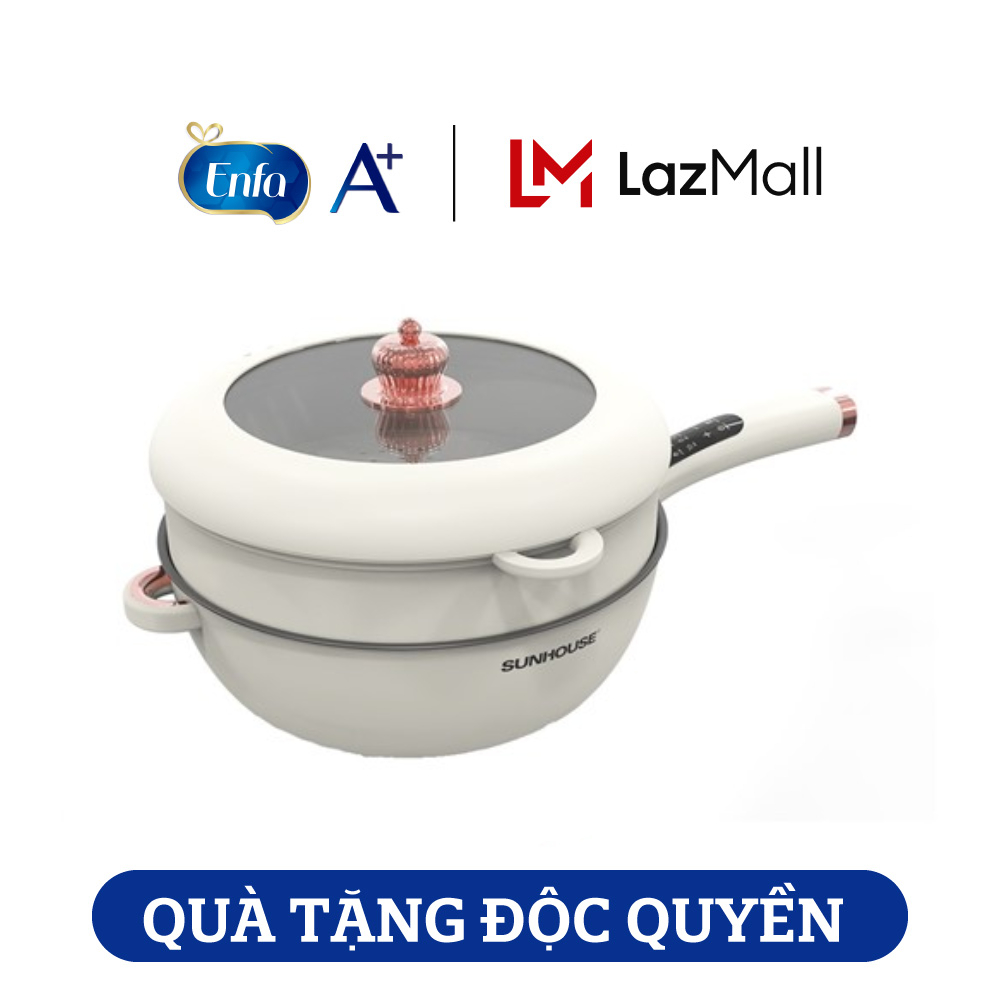 [Qùa tặng Enfa] Chảo điện hấp 5L Sunhouse