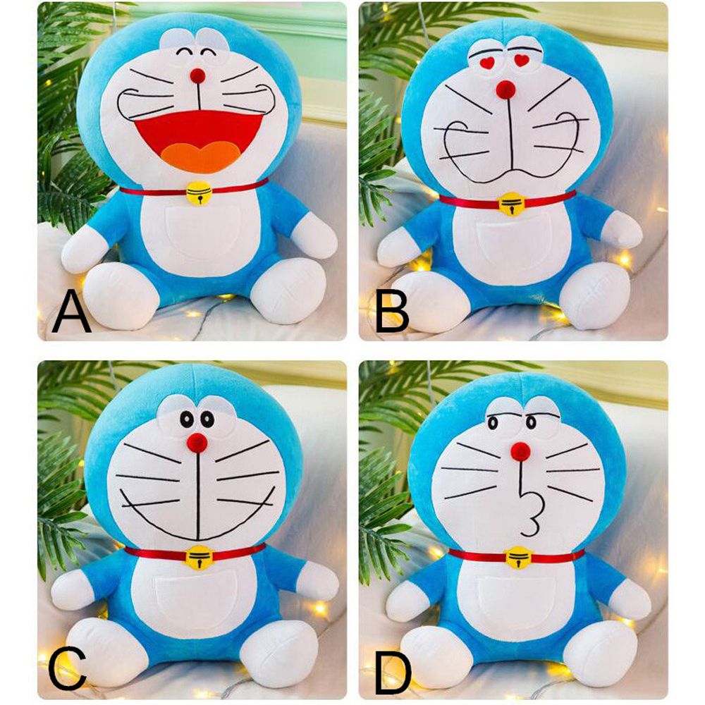 YINLMALL 25/35 / 50cm Kawaii Quà tặng sinh nhật cho bạn gái Động vật mềm Búp bê mèo Đồ chơi nhồi bông Doraemon Hình anime Búp bê sang trọng Đồ chơi Doraemon sang trọng
