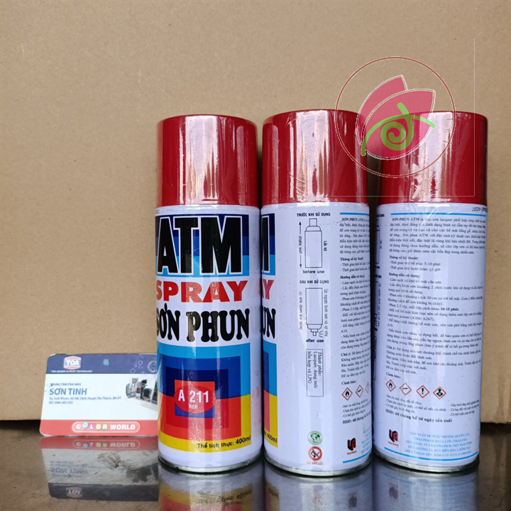SƠN XỊT MÀU ĐỎ RED A211 (ATM hoặc WIN) hoặc RED FOX