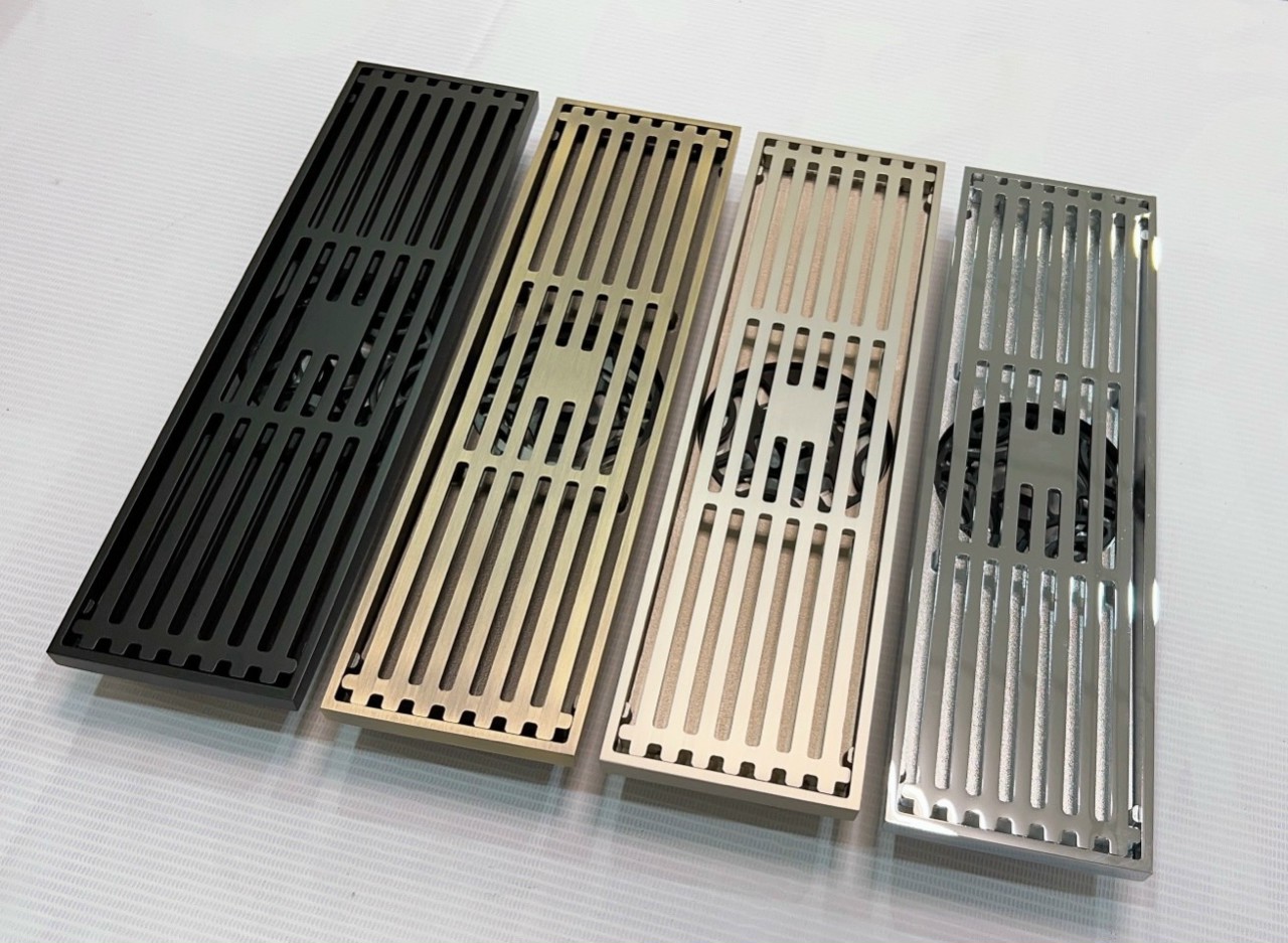Hố ga, phễu thoát sàn chất liệu ĐỒNG, đế bầu 8x30 dạng lưới