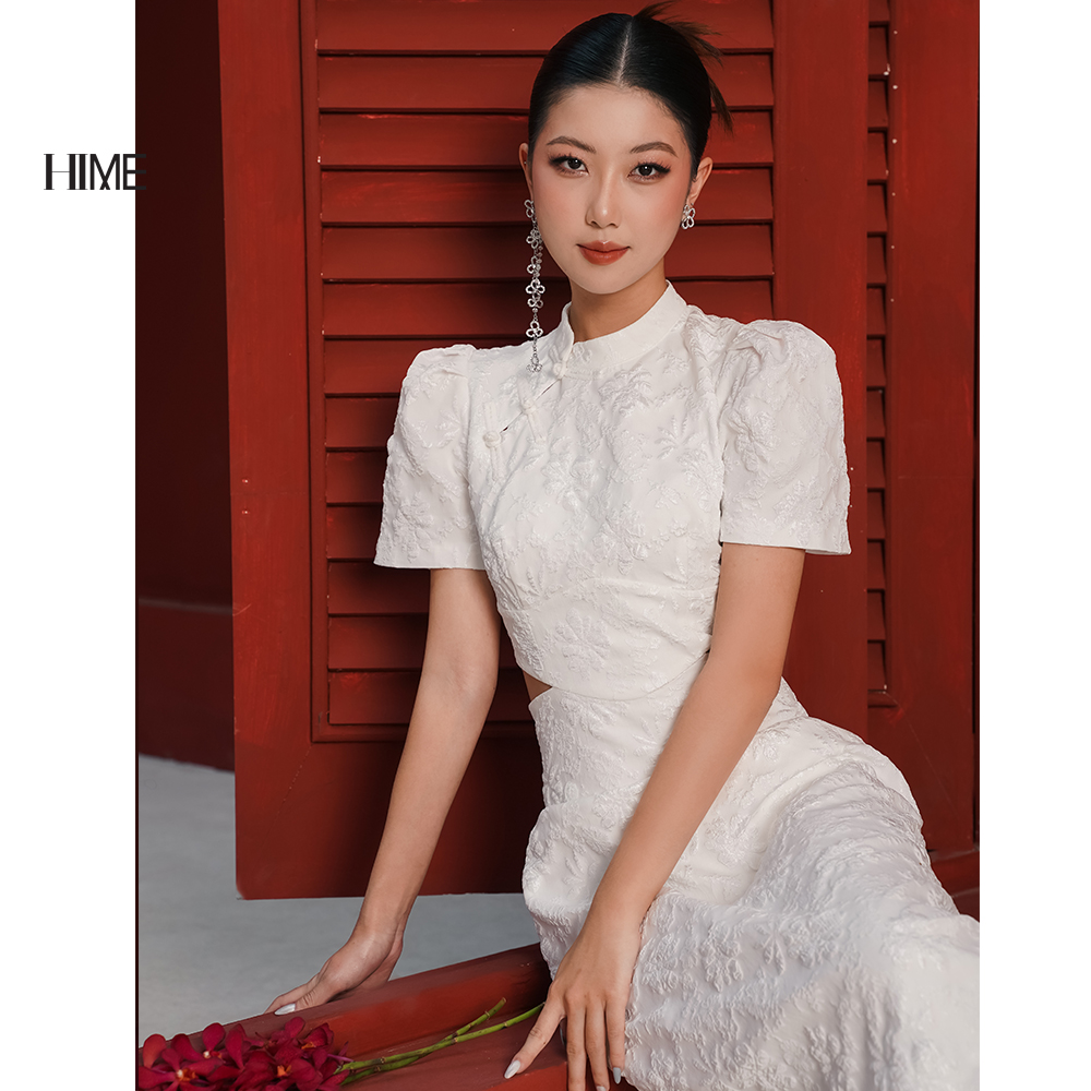 Váy thiết kế cổ tàu cut out HIME H192