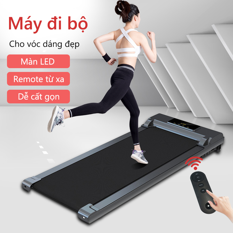 Máy chạy bộ đế bằng đa năng Máy chạy dành cho gia đình phòng tập GYM chuyên có thể gấp gọn không tiếng ồn cho hộ gia đình, yên tĩnh chống xóc chống rung, tiết kiệm điện, dễ cất gọn không tốn diện tích Our shopping home