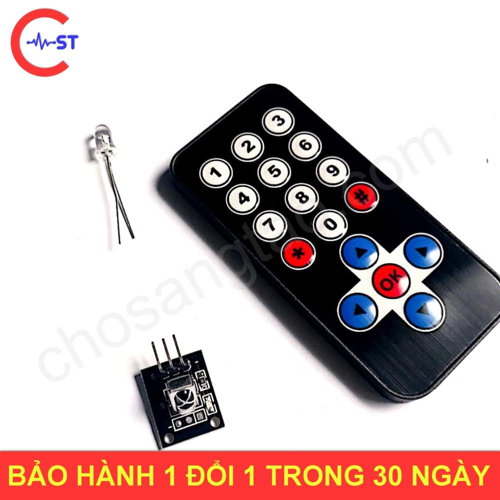 Remote + LED hồng ngoại và Module thu - Kèm dây