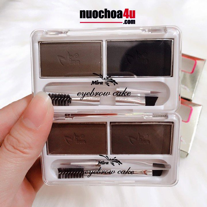 Bột Kẻ Chân Mày 2 Ngăn MIRA EYEBROW CAKE