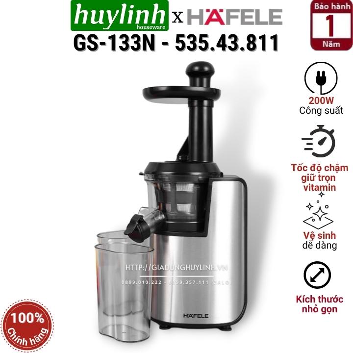 [Trả góp 0%]Máy ép chậm Hafele GS-133N [New] - 535.43.811 [Thay thế GS133]