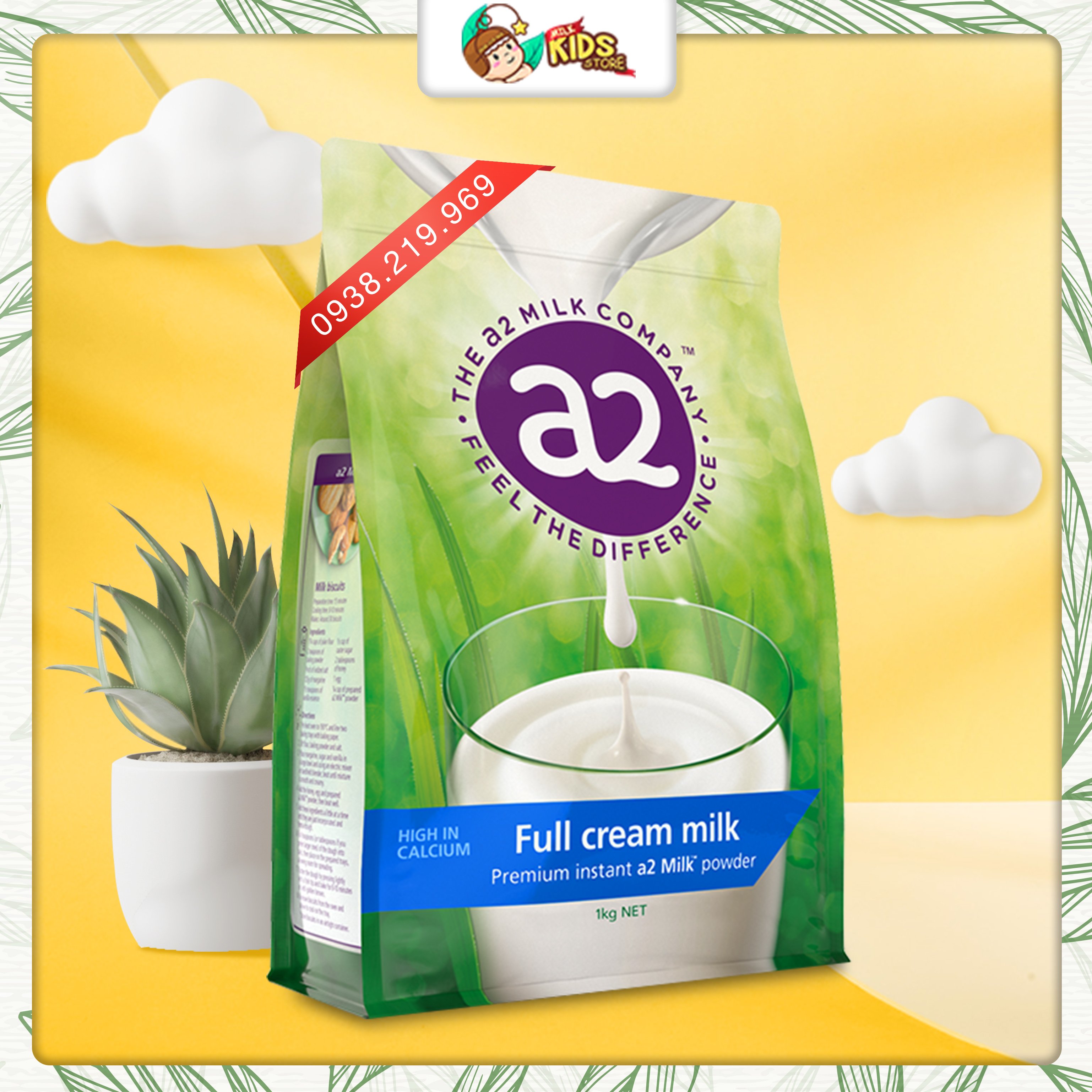 [Date Mới.] Sữa A2 nguyên kem 1kg của Úc