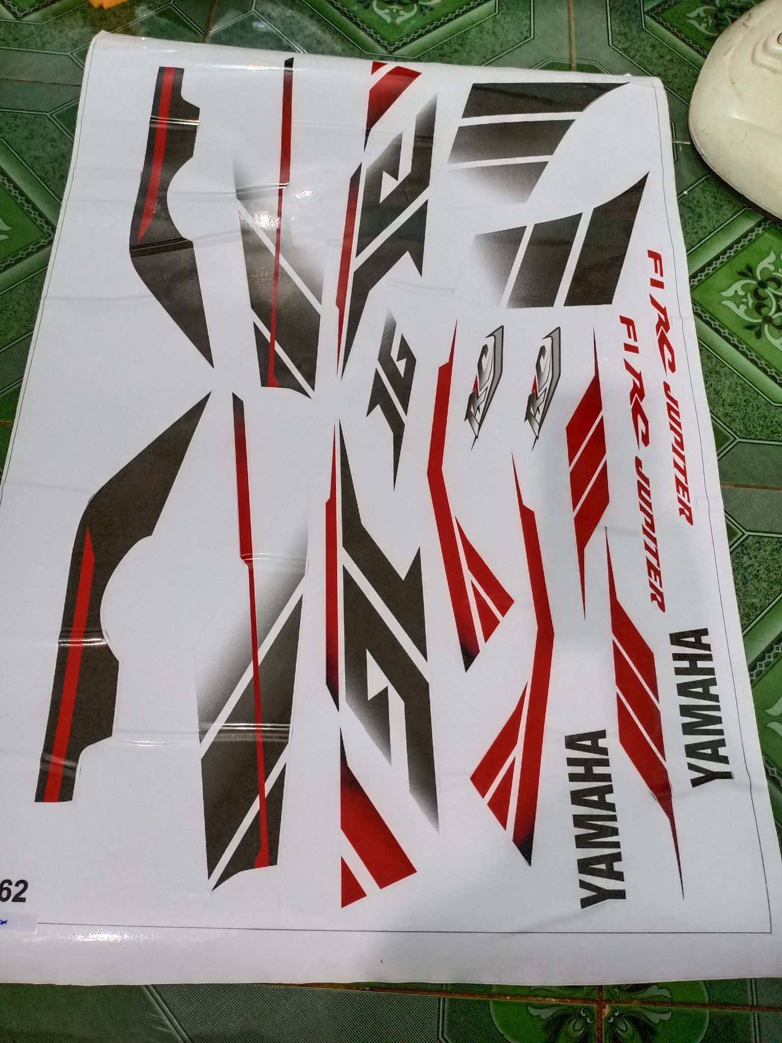 Tem rời jupiter RC trắng chỉ đỏ