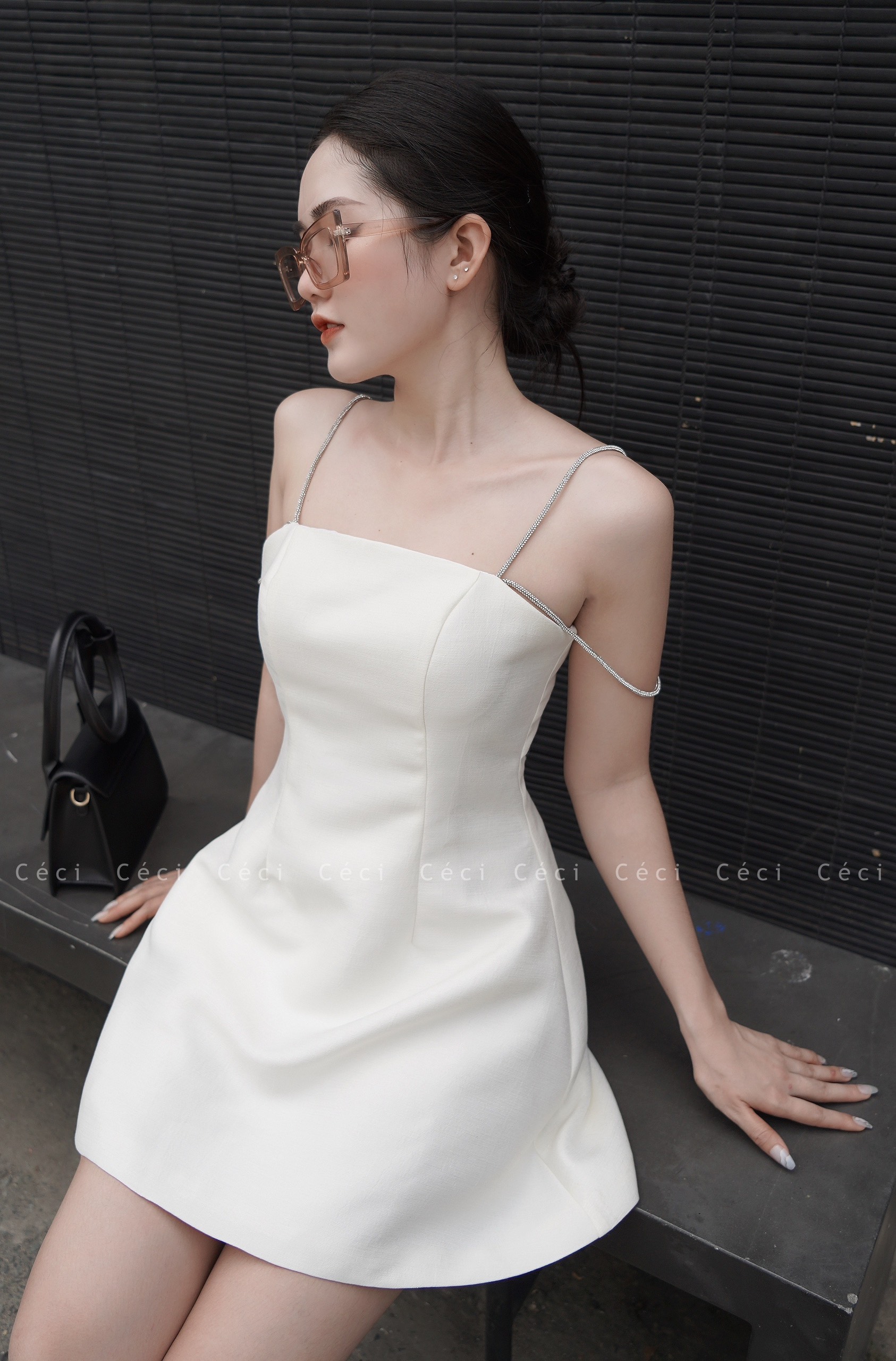 Size SML - Lily Dress - Đầm hai dây đá basic, Céci Store.