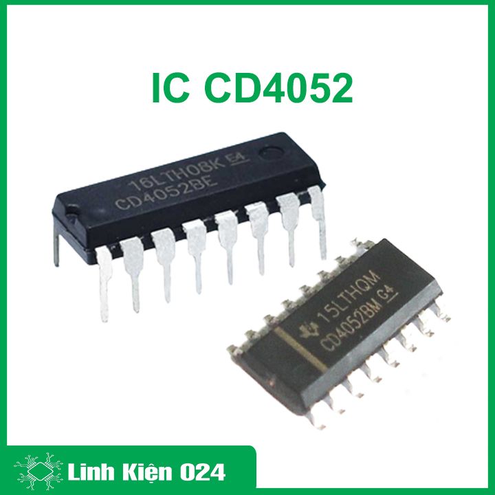 IC CD4052 DIP16/SOP16 4 kênh kép