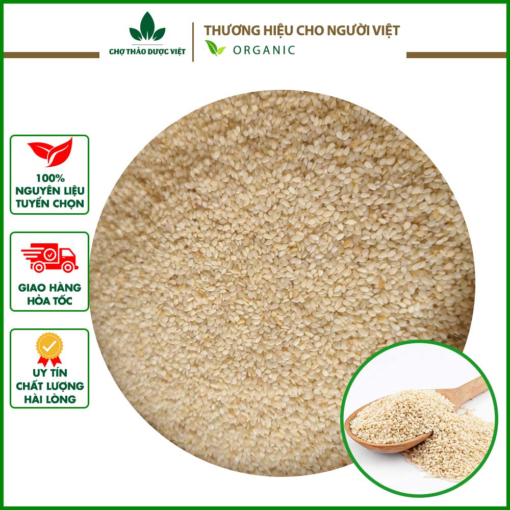 Hạt mè trắng, mè đen hữu cơ nguyên vỏ 100g - Chợ Thảo Dược Việt