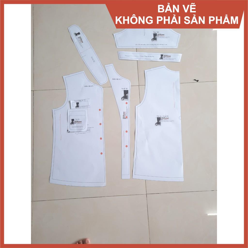 Rập bộ piyama - Rập giấy mã 899 (Bản vẽ) (BẢN VẼ)