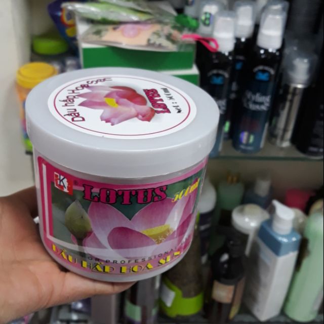 Kem Hấp Dầu Hoa Sen Lotus 1000 ml( ủ tóc không cần đi salon tóc)