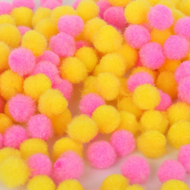 Set 10 quả pompom 10mm Dùng Làm Đồ Thủ Công Handmade DIY