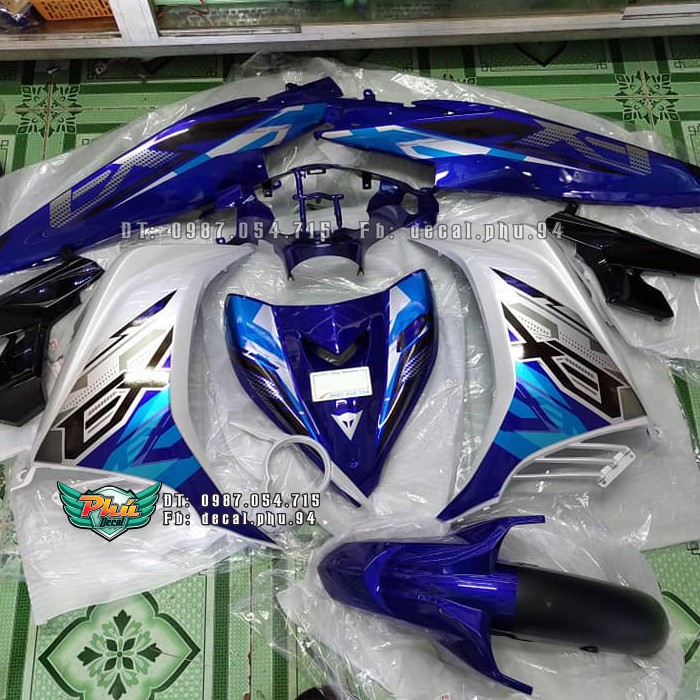 Tem rời EX 135 xanh gp trắng EX 2