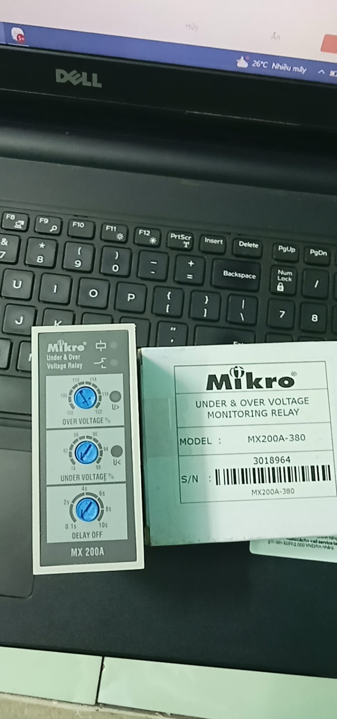 Rơle bảo vệ điện áp Mikro MX200A