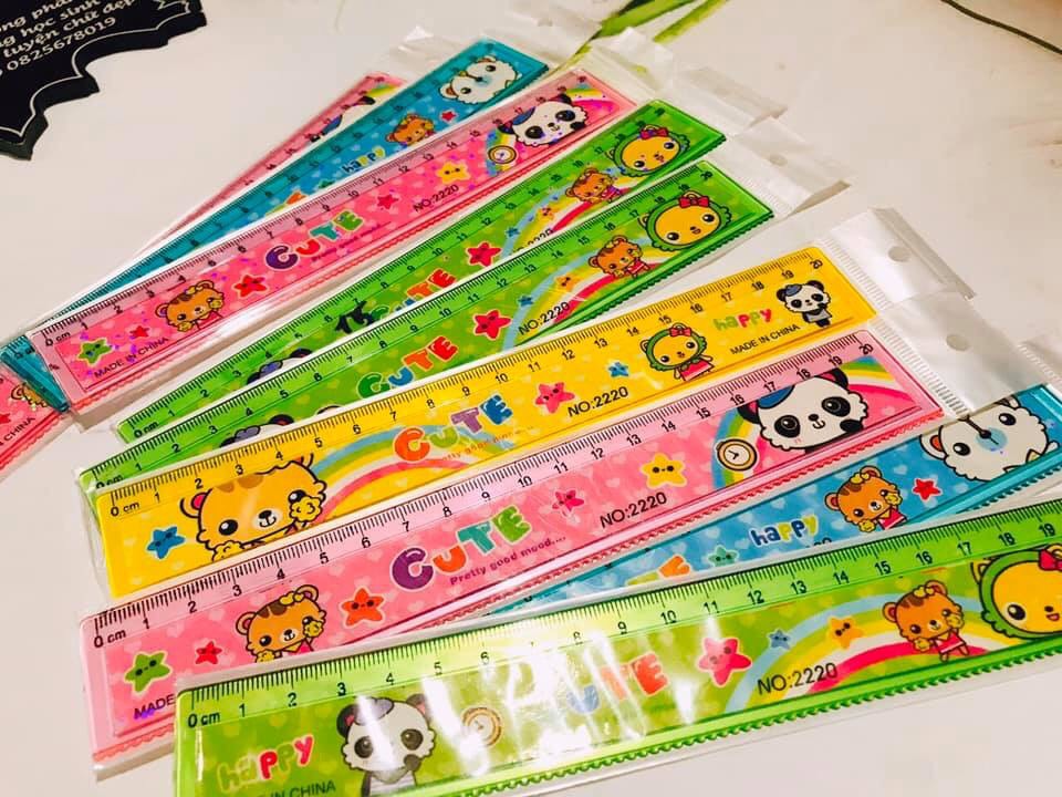 🌻 Set 5 thước đo kỹ thuật, thước thẳng, ê ke, đo độ
