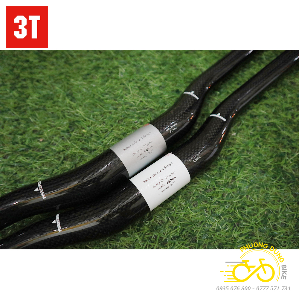 Ghi đông Carbon xe đạp 3T 31.8x660mm