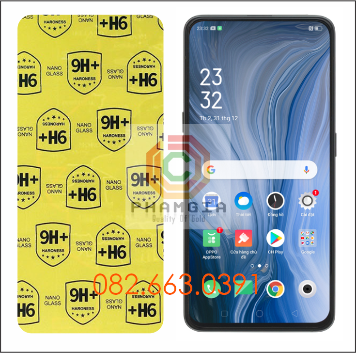 Dán cường lực Oppo Reno dẻo nano