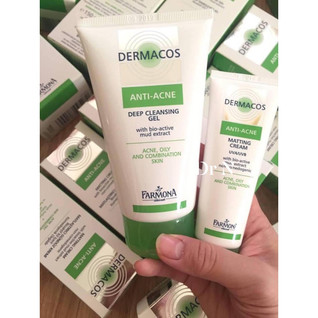 [HCM]Sữa Rửa Mặt Dermacos cho da dầu mụn 150ml