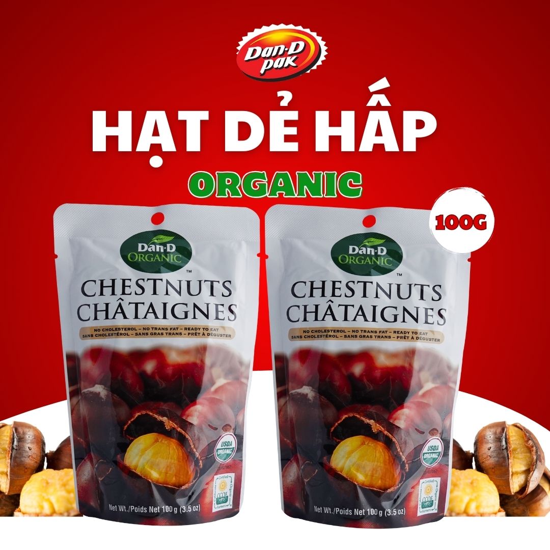 Hạt Dẻ Hấp Dan D Pak I Chest Nuts Ogranic I 100g
