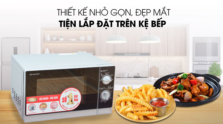 Lò vi sóng Sharp R-205VN(S) 20 lít (Giá áp dụng giao tại HN, HCM& các tỉnh liên hệ shop)