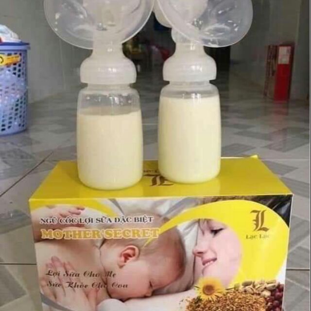 Ngũ cốc lợi sữa Lạc Lac hộp 30 gói Ngũ cốc lợi sữa Lạc Lạc cho mẹ sau sinh