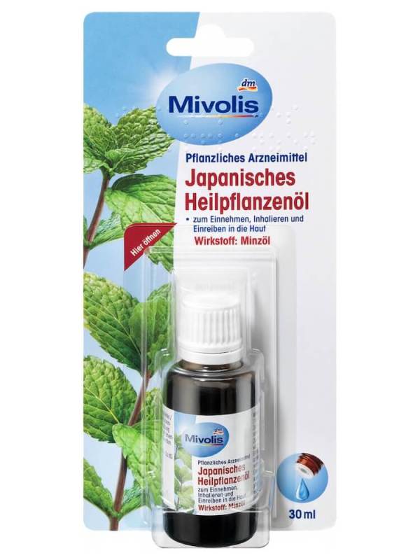 Tinh Dầu Bạc Hà Mivolis Japanisches Heilpflanzenol 30 ml nhập khẩu