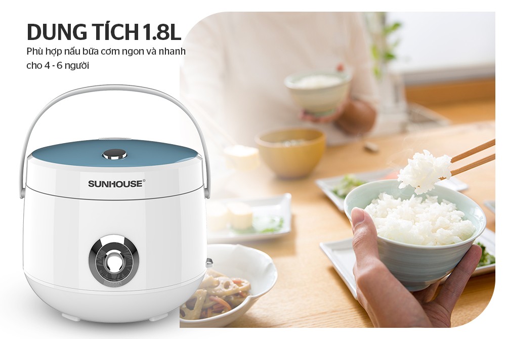 Nồi cơm điện 1,8L Sunhouse SHD8606