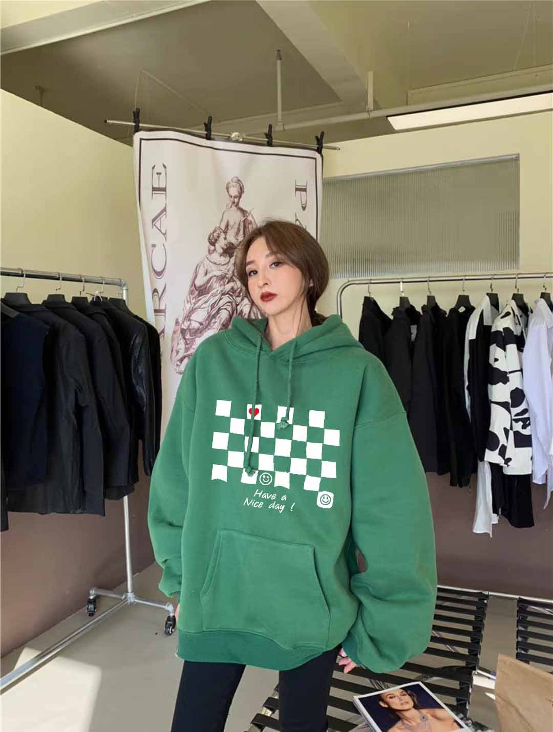 Áo hoodie form rộng chất liệu nỉ bông siêu đẹp,dành cho nam nữ mặc nhà, đi chơi học giữ ấm mùa đông chống nắng mùa hè phong cách Hàn Quốc S0