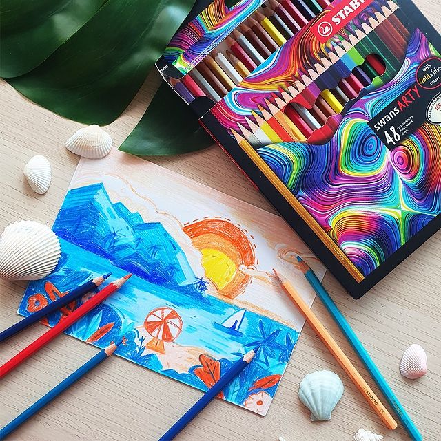 Bộ chì màu STABILO Swans Arty