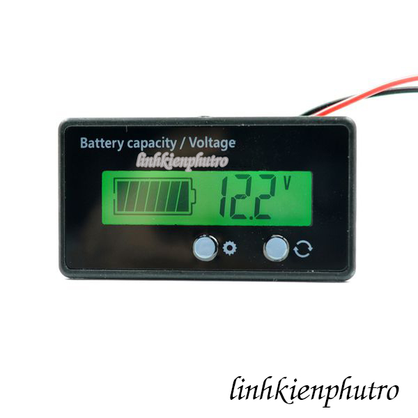 [HCM]Đồng Hồ Báo Phần Trăm Pin LCD - 2 Nút