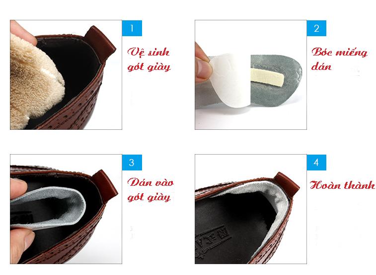 Miếng dán gót giày cao cấp Pedag