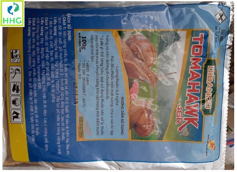 THUỐC TRỪ ỐC BƯƠU VÀNG TOMAHAWK 4GR (KLT: 100G)