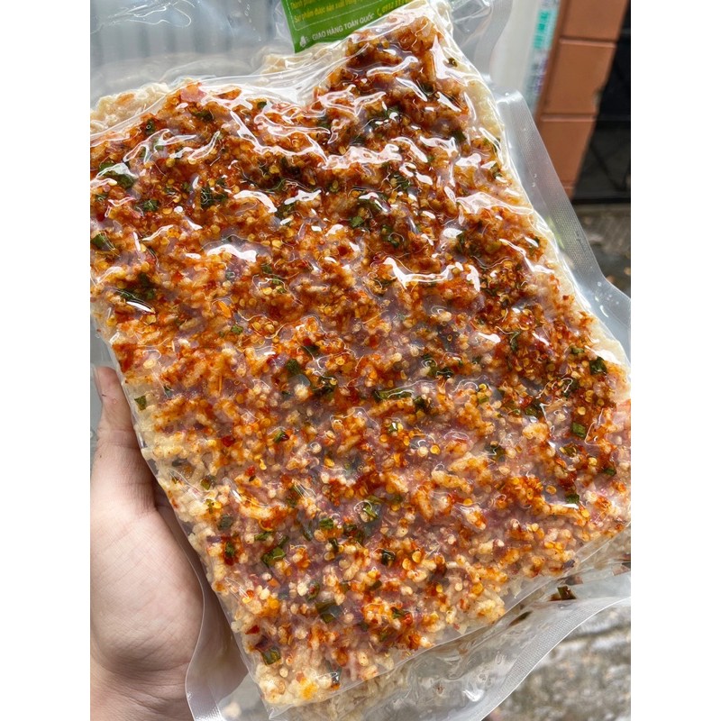 Cơm cháy mắm hành hút chân không - Túi 500gr