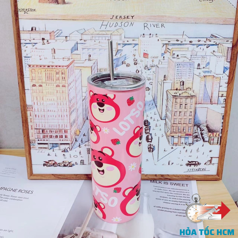 Ly giữ nhiệt trụ cao 600ml