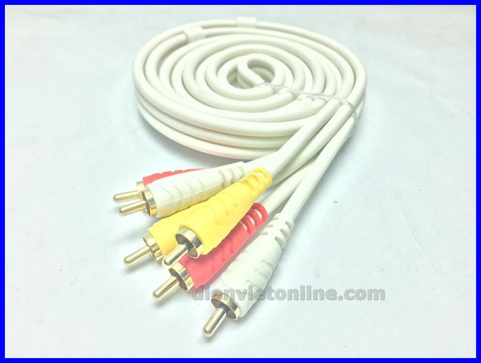 Dây AV 6 đầu bông sen cao cấp 1.8M - Điện Việt