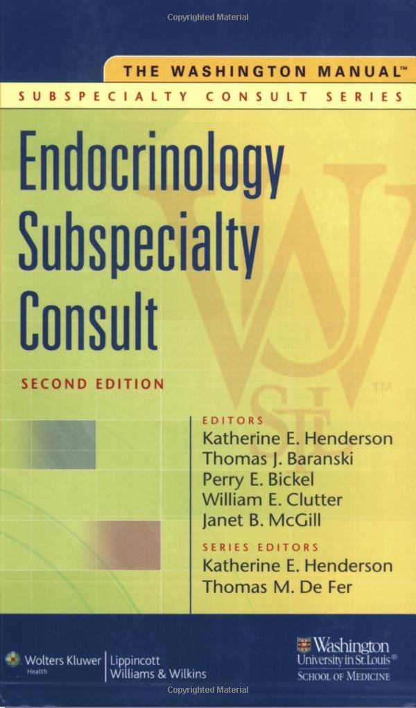 Sách - The Washington Manual Endocrinology Subspecialty Consult - Phương Nam Book