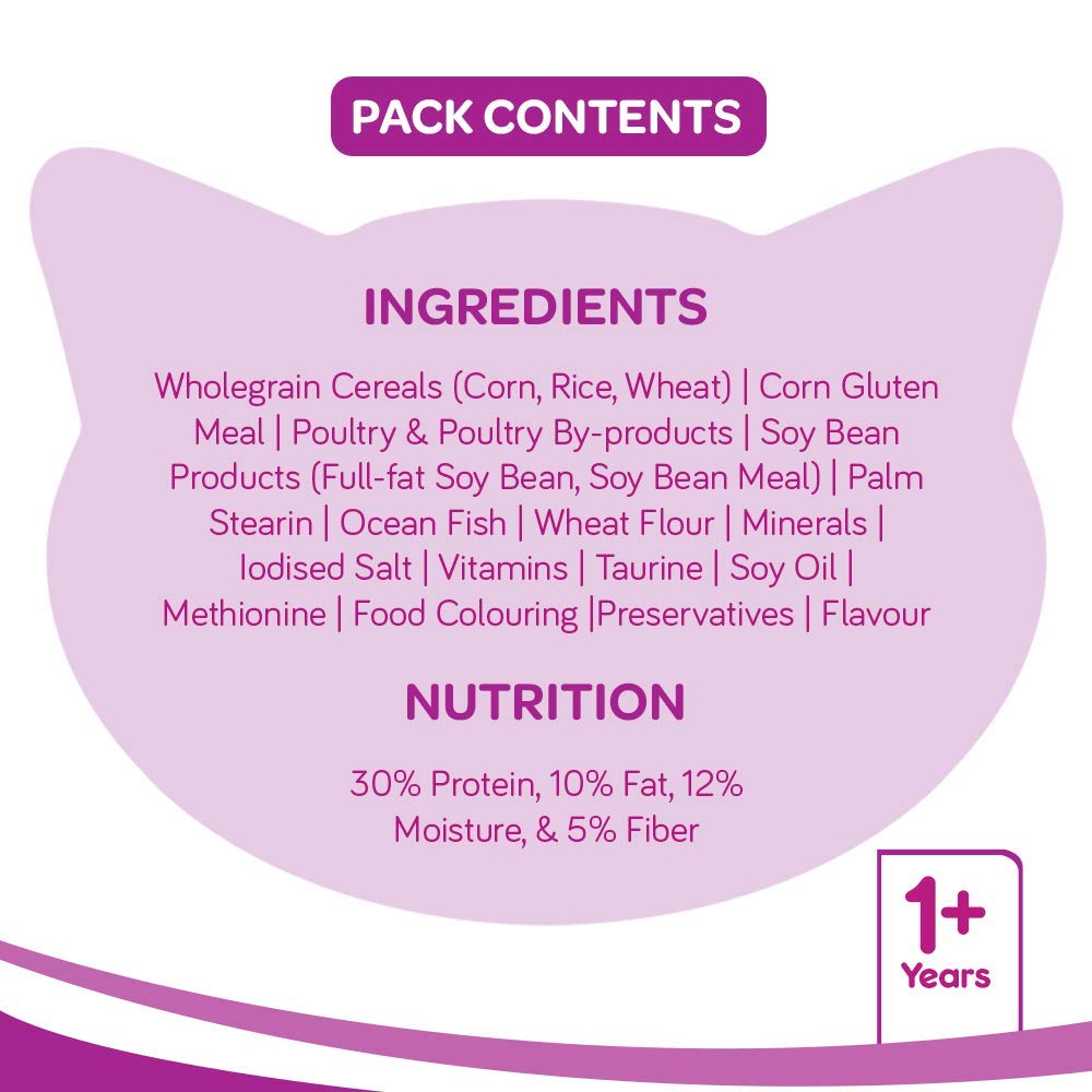 Thức ăn cho mèo WHISKAS - 1+ - vị cá biển (3KG)