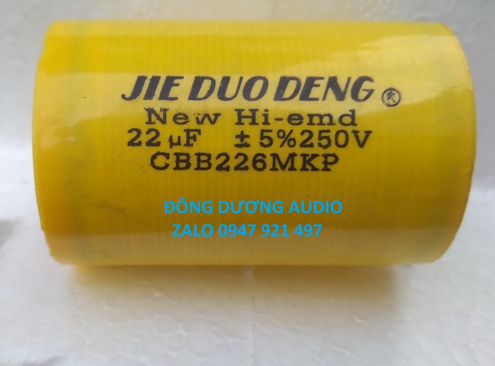 2 CON TỤ PHÂN TẦN 22MF 250V - VÀNG TRÒN