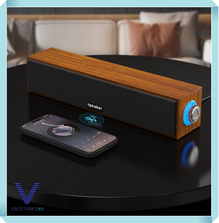 Loa vi tính loa gỗ công suất lớn dùng cho pc, laptop, đt,.. speaker e-1090