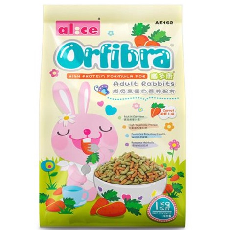 Cỏ nén alice thức ăn thỏ lớn giàu pro 1 kg - ae162