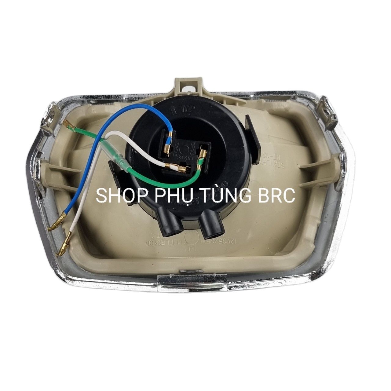 [ Đèn lồi ] Bộ đèn pha xe SUPER DREAM đèn lồi ( 1 bộ gồm: chóa, kiếng, vòng đèn, bóng đèn 35W, đuôi đèn và dây điện)