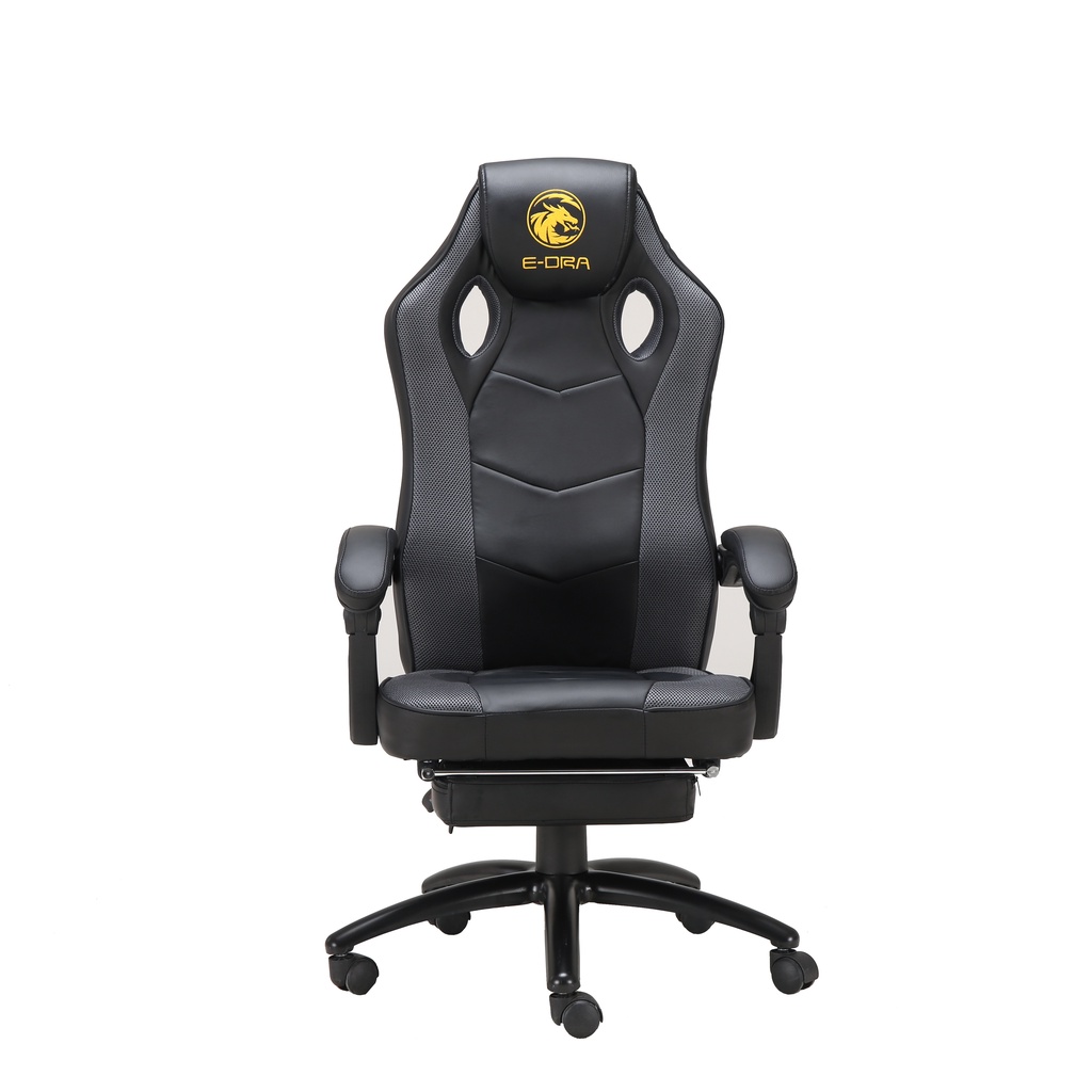 Ghế chơi game cao cấp e-dra jupiter m egc204 v2 - phiên bản mới 2021 - có kê chân - chân thép và lưng ghế cao