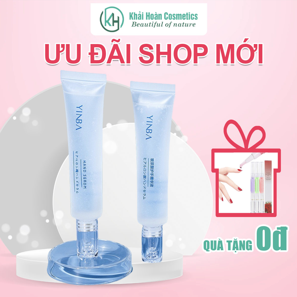 Serum YINBA Dưỡng trắng làm mềm da tay cao cấp, kem dưỡng da tay Yinba nội địa Trung