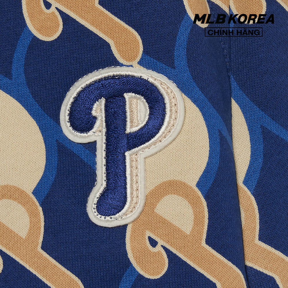 MLB - Quần shorts unisex ống rộng Argyle Monogram Pattern 5 3ASPM0333-10NYL